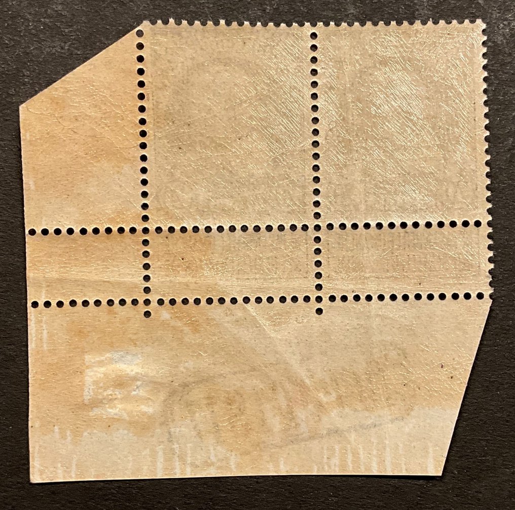 Βέλγιο 1905 - Leopold II Grove beard - 20ος Σκούρο Ρεσεντάγκοεν - σε ζεύγος με DEPOT 1911 - OBP / COB 75 #1.0