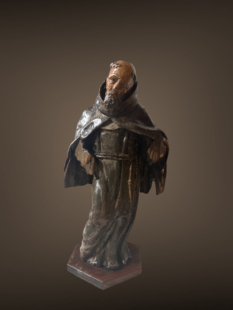 Γλυπτό, Antonius van Padua / 17e eeuw - 32 cm - Ξύλο #1.0