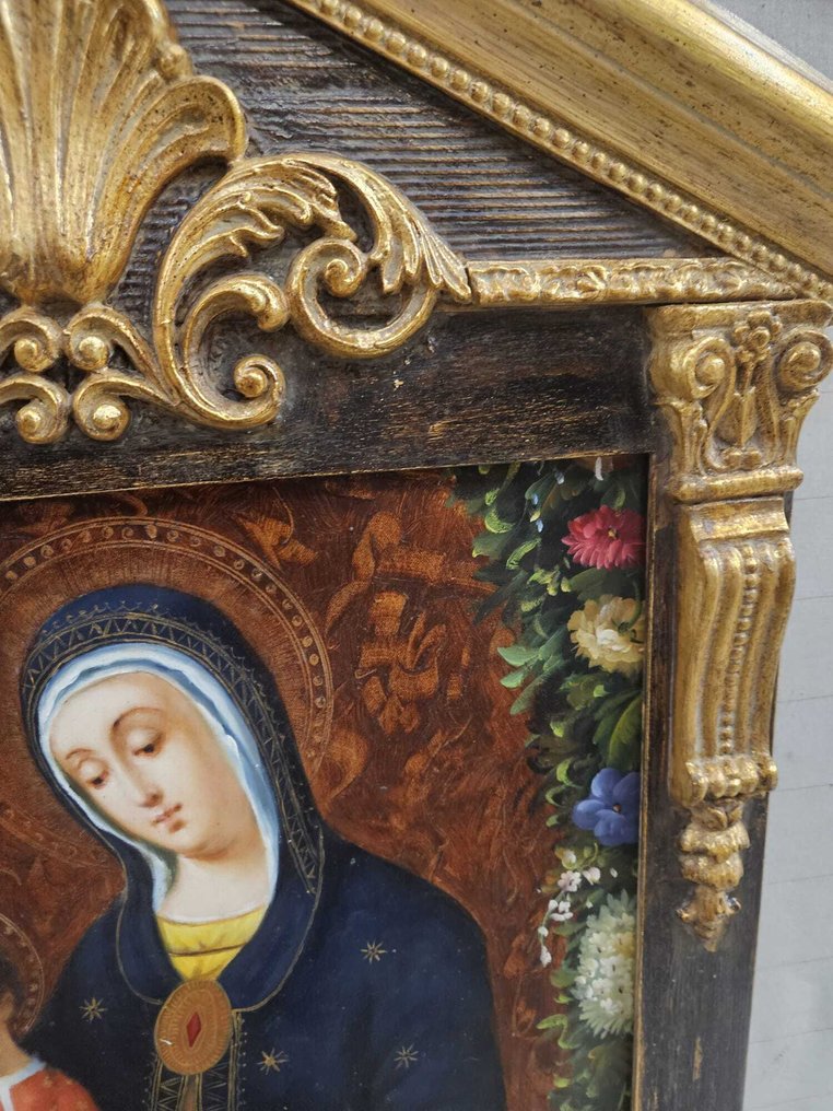 Teodoro Akerman (XX) - Madonna con Bambino - 50 x 60 cm #1.0