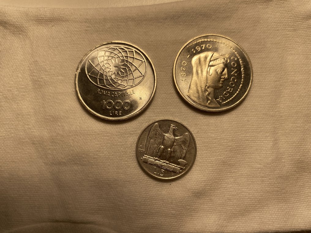Olaszország. Lotto 3 argenti 1927-1970  (Nincs minimálár) #1.0
