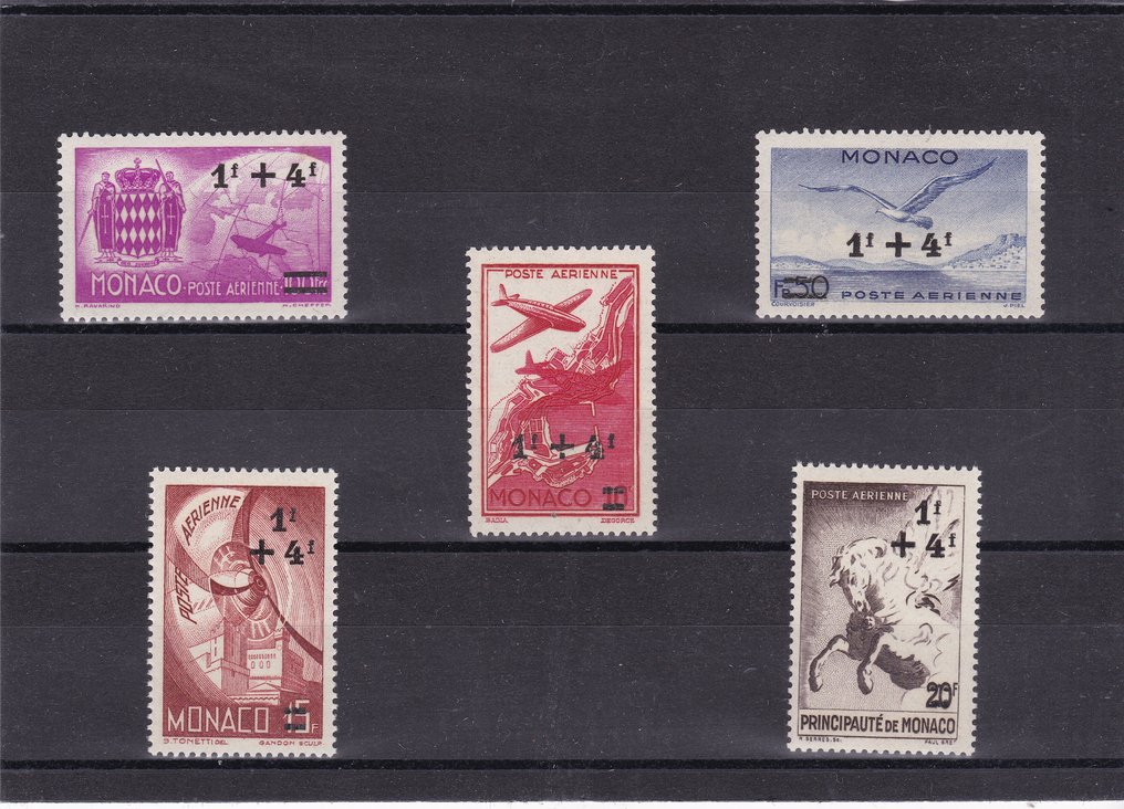 Μονακό 1943/1955 - Συλλογή γραμματοσήμων και σειρών - MNH #2.1