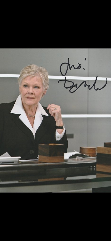 James Bond - Signed by Judi Dench (M) #3.2