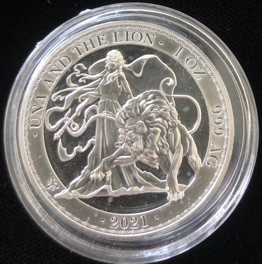 Saint Helena. 1 Pound 2021 Una & the lion  (Ingen reservasjonspris) #1.0