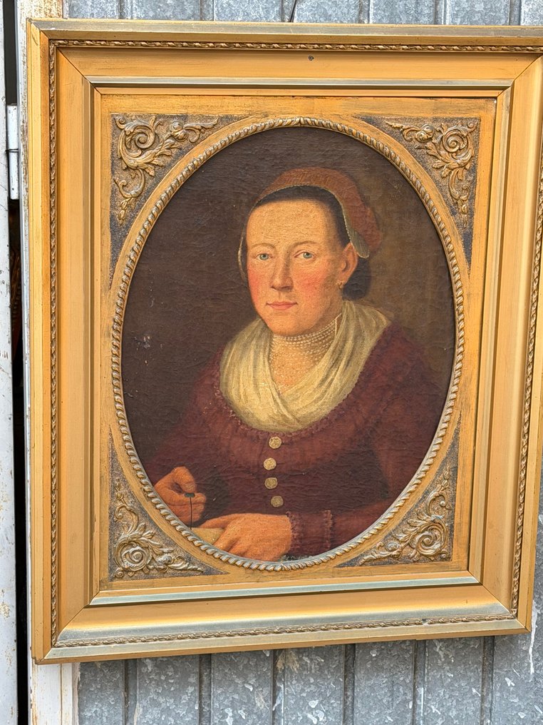 Escuela centroeuropea (XIX) - Retrato dama escuela centroeuropea #4.3