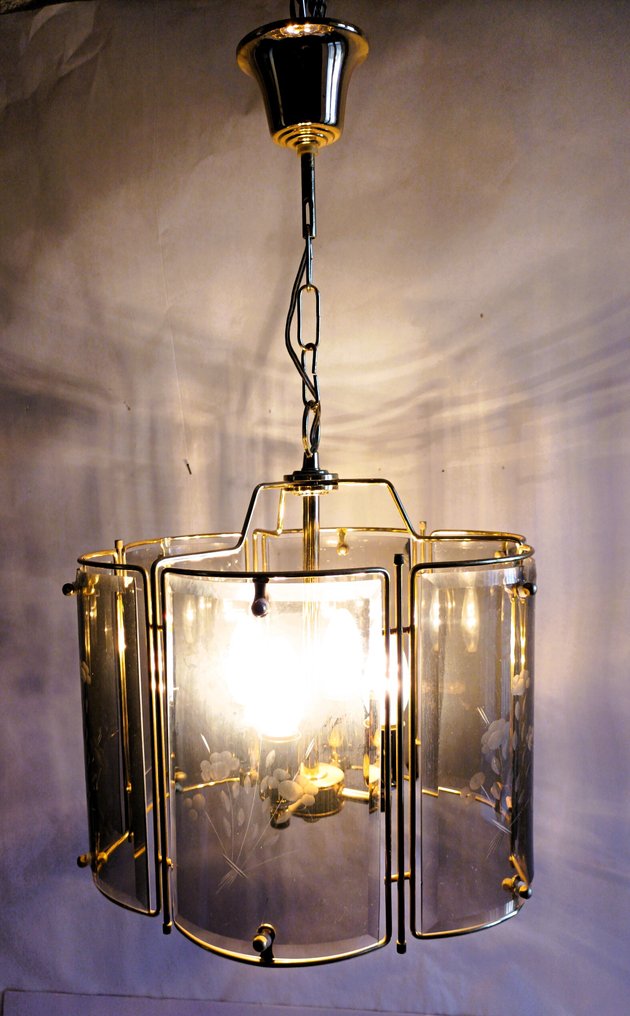 Taklampe - Krystall, Messing #2.1