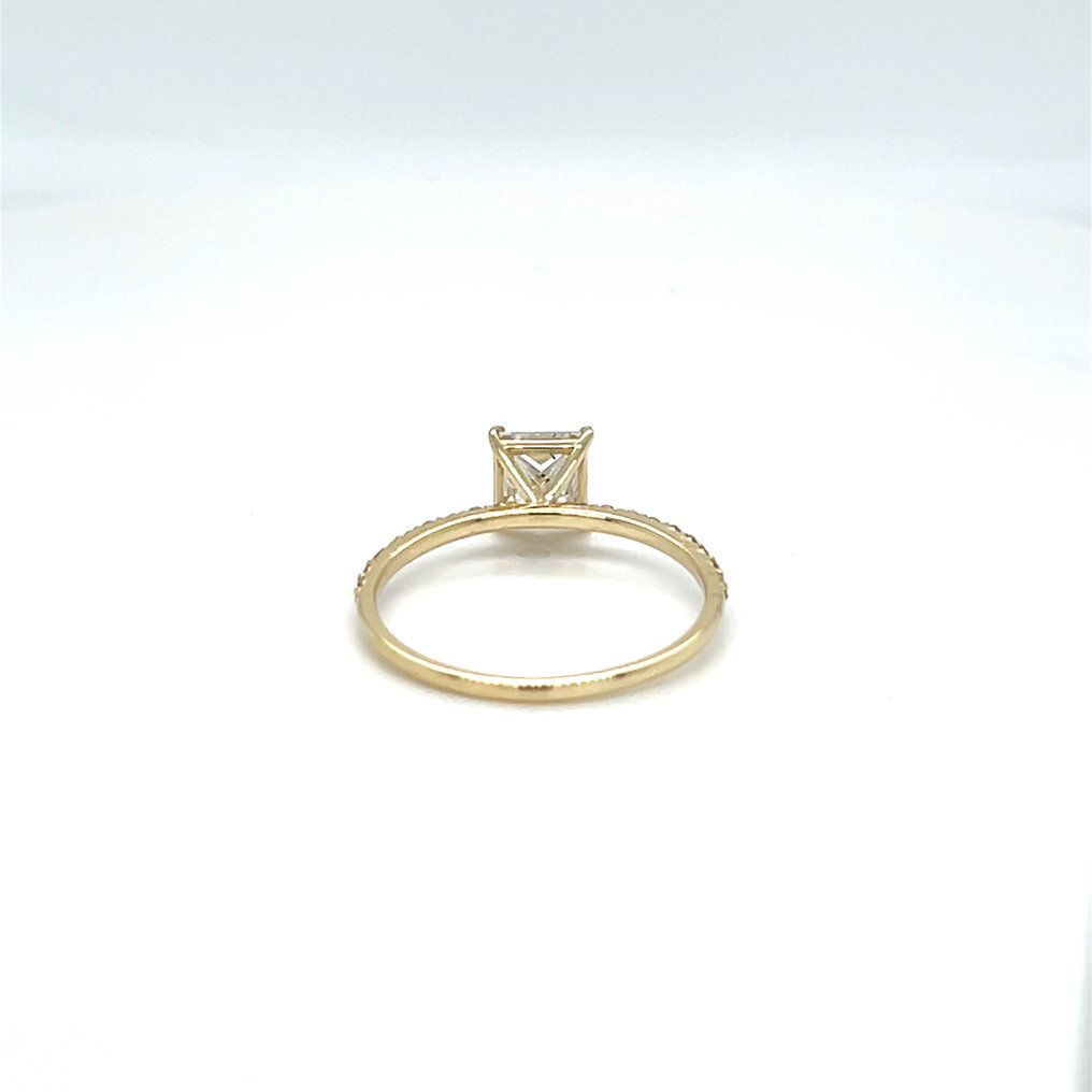 Sans prix de réserve - Bague - 14 carats Or jaune - 1.19ct. tw. Diamant (Cultivé en laboratoire) - Diamant #3.2