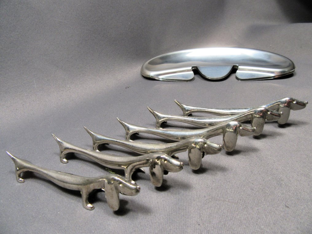 Σετ μαχαιροπήρουνων (12) - Τεκέλ - Ντόχερντ - Επάργυρο, μεταλλικό υλικό - Δοχεία για ψάρια #4.3