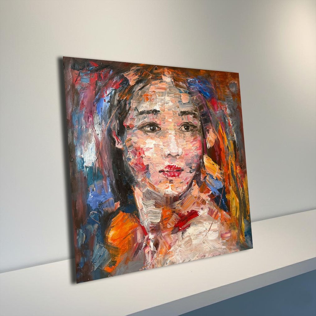 Quang Chinh - Soleil du Matin 90 x 90 cm #4.3