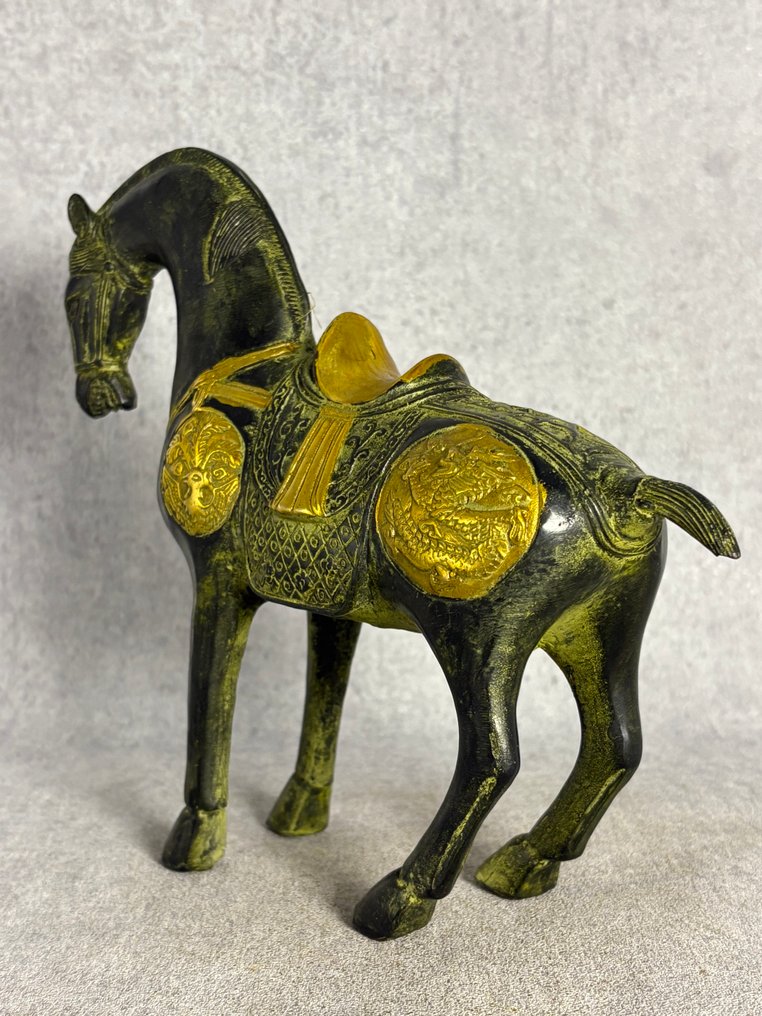 唐式马 23厘米 - 青銅色 - 中國 - 20世紀末 #3.2