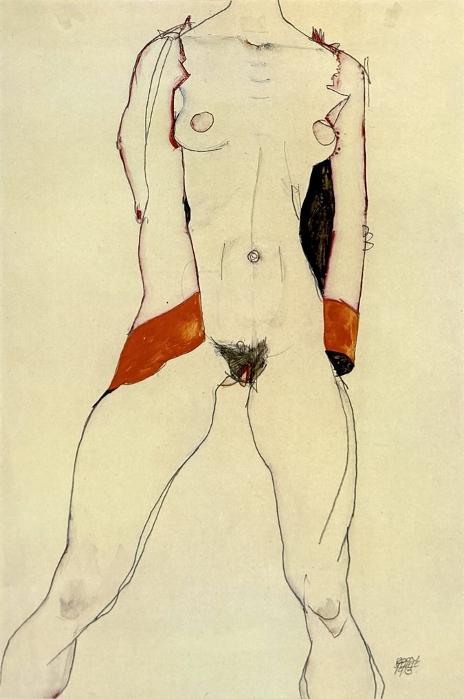 Egon Schiele (1890-1918), (after) - model #1.0