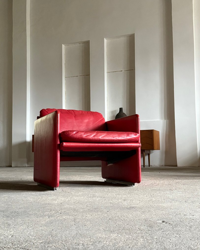 Arflex - Marco Zanuso - Πολυθρόνα - Άνοιξη - Δέρμα #1.0