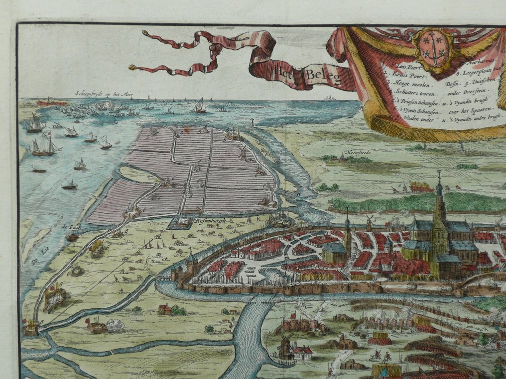 Netherlands - Haarlem, Heemstede, Overveen, Aerdenhout; C. Decker - Het beleg van Haarlem - 1681-1700 #2.1