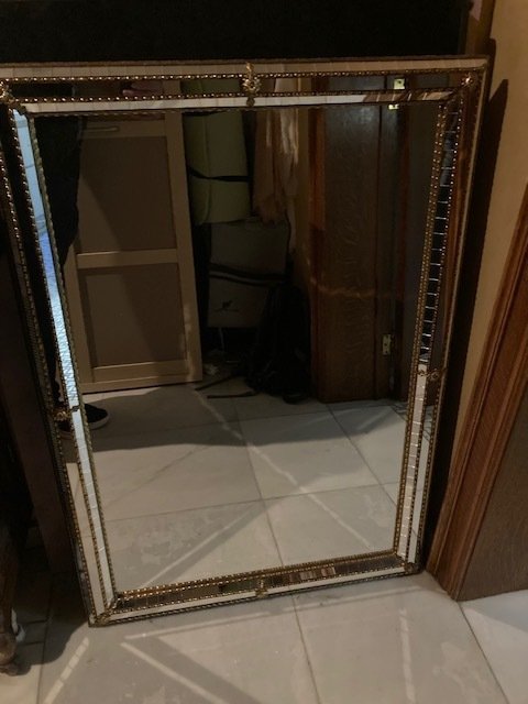 Deknudt - Håndspejl - Messing - spansk design #1.0