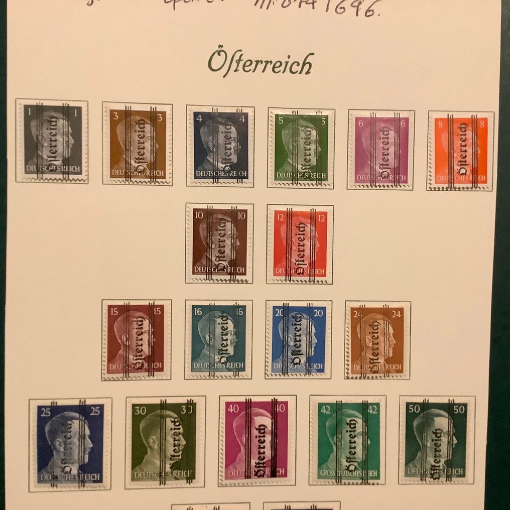 Αυστρία 1945 - Επικεφαλίδα Grazer συμπεριλαμβανομένων των αξιών Marken. - Michel 674/696 #2.1