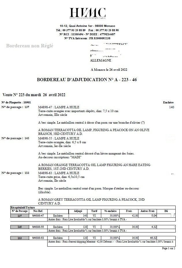古羅馬帝國 Terracotta 油灯 #4.3