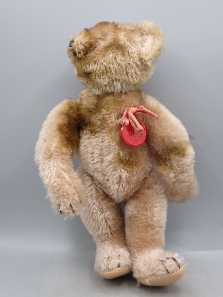 Schuco - 玩具熊 Yes - no Tricky Bear with original label - 1940-1950 - 德国 #3.2
