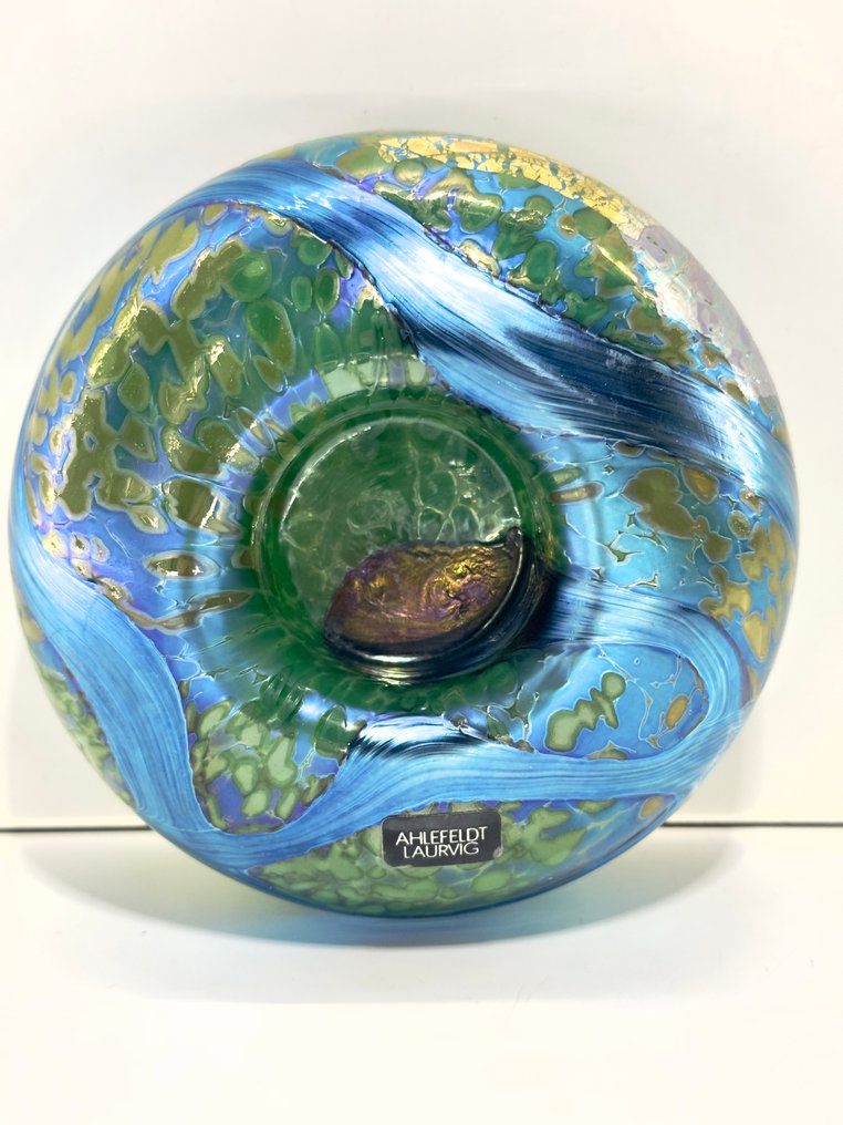 Studioglas Ahlefeldt-Laurvig - Michael Ahlefeldt-Laurvig. - 茶蜡托盘 - 月亮手吹制玻璃 #4.3