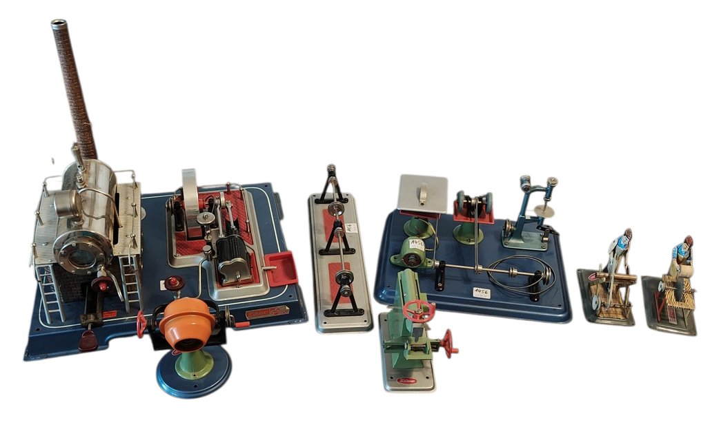 Wilesco - Tin toy - Steam Engine Set - 1950-1960 - Germany #1.0