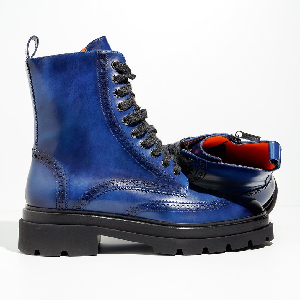 Santoni - Chaussures à lacets - Taille : EU 40 - Neuf dans sa boîte #4.3