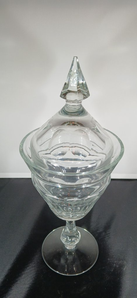 Large Victorian english sweetmeat jar/pot covered compote - Κατσαρόλα - Γυαλί #1.0