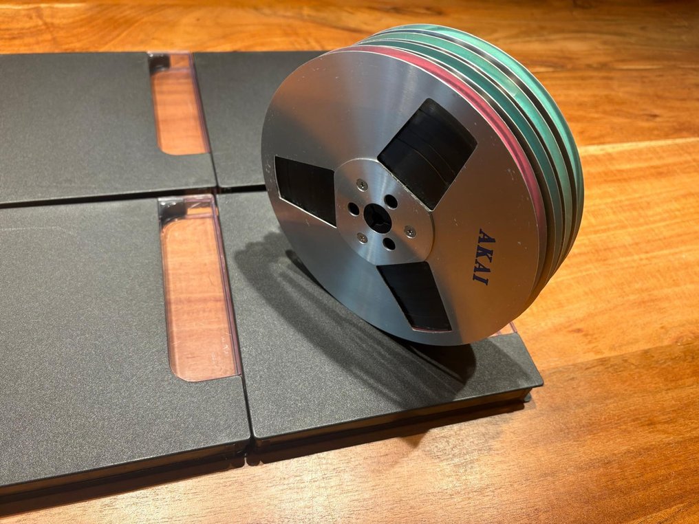 Akai - 18cm metal reels with tape Reel to reel audio #4.3
