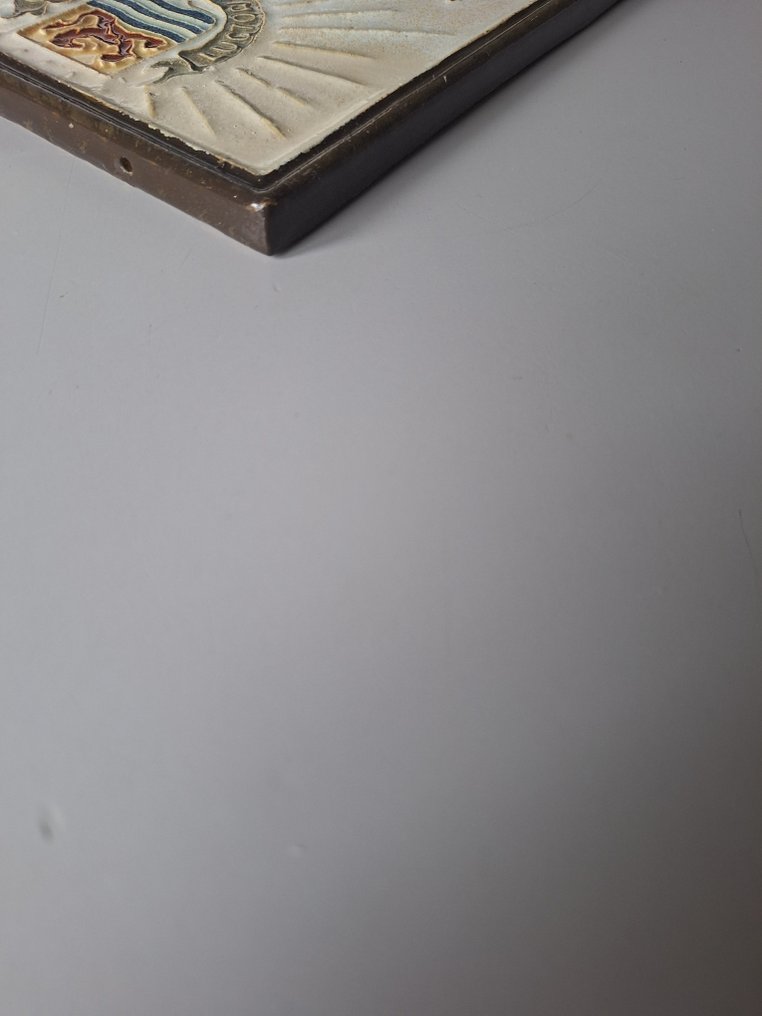  Tile - Cloisonne tile Walcheren must be dry. - Porceleyne Fles - H.J. Tieman - 1940-1950 - Cloisonne tile  #4.3