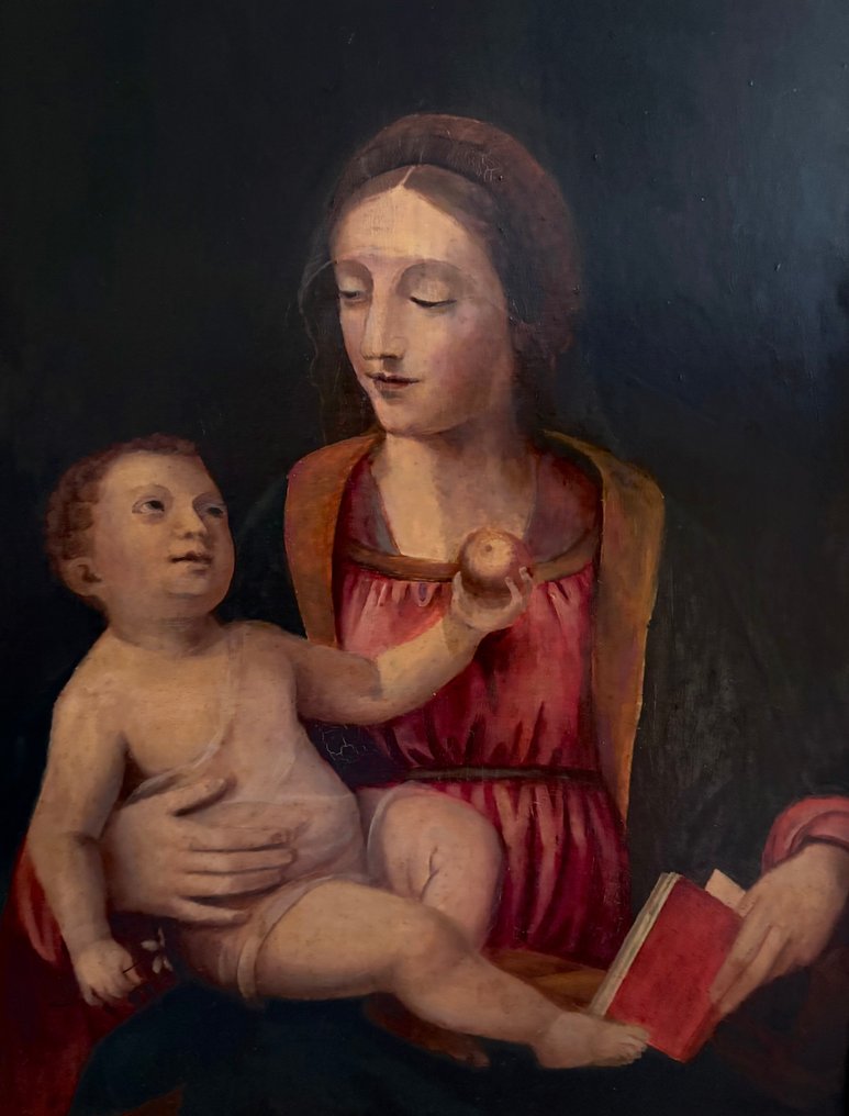 Flämische Schule (XX) - Madonna mit Jesuskind #1.0