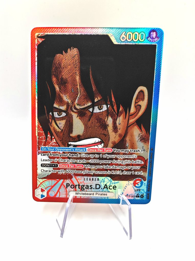 万代 Card - One Piece - Portgas D. Ace OP13-002 #1.0