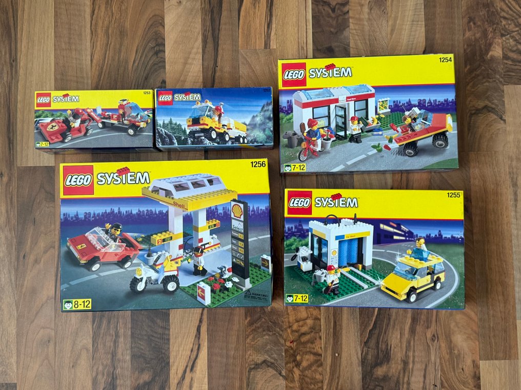 LEGO 套組 - 城市 - LEGO System Sets Shell ALL SEALED 1252, 1253, 1254, 1255, 1256 #1.0