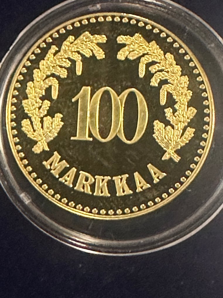 Finlanda. Lot of 7 medals: 1, 10, 50, 100, 200 Markkaa, part of the Set "Suomen markan history 1864-2001" 2005/2006 #1.0