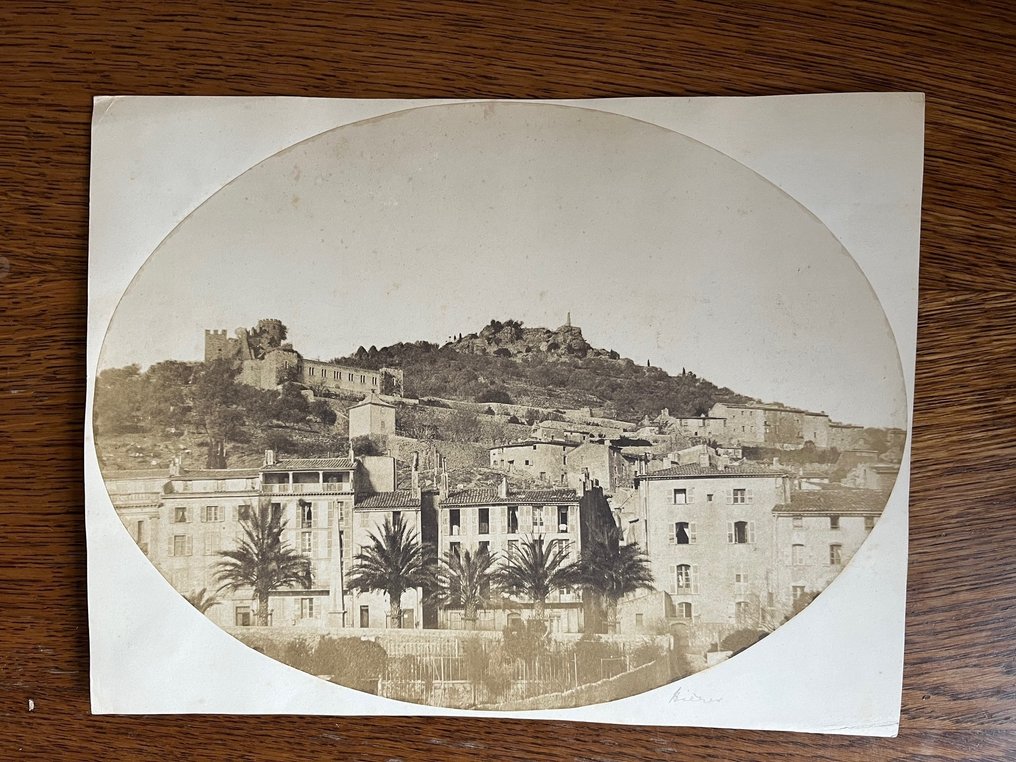 Eduard Baldus - 1850s Salt Print of Hyères France #1.0