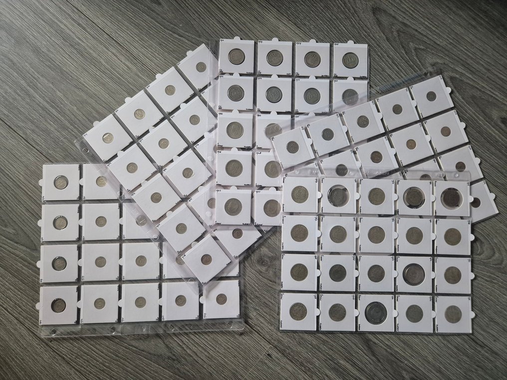 Σουηδία. 100 zilveren munten Zweden 1907 - 1968 #1.0