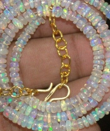 蛋白石 项链 AAA+ 天然矿物- 10 g - (1) #4.3