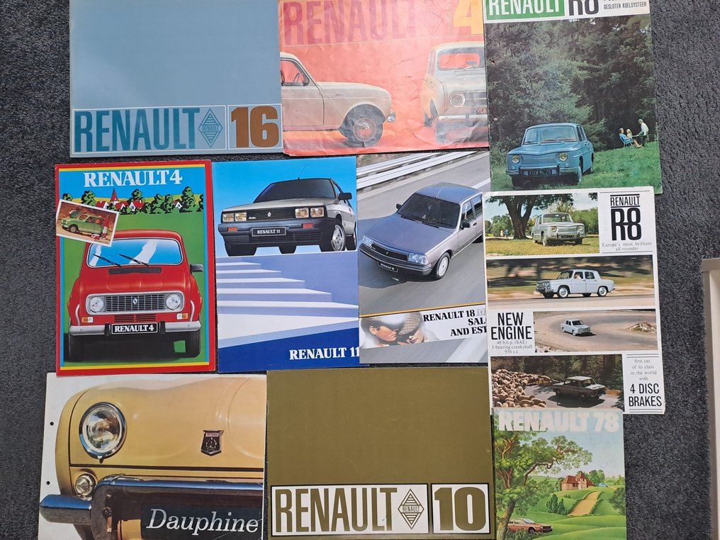 Brochure - Renault - Dauphine 4 8 10 16 en andere brochures - 1961 #1.0