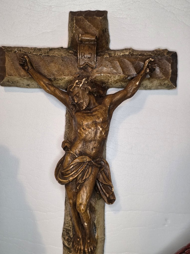 Estatua, Set religieuze beelden en kruid - 37 cm - Yeso, Compuesto #4.3