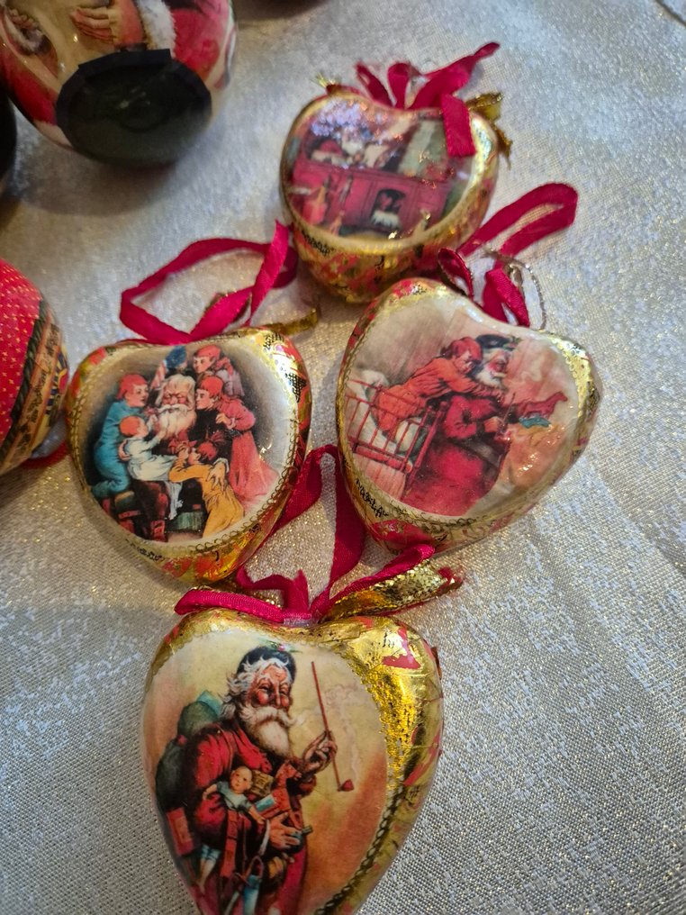 聖誕小飾品 (40) - 紙漿藝術 - 纸浆圣诞球 #2.1