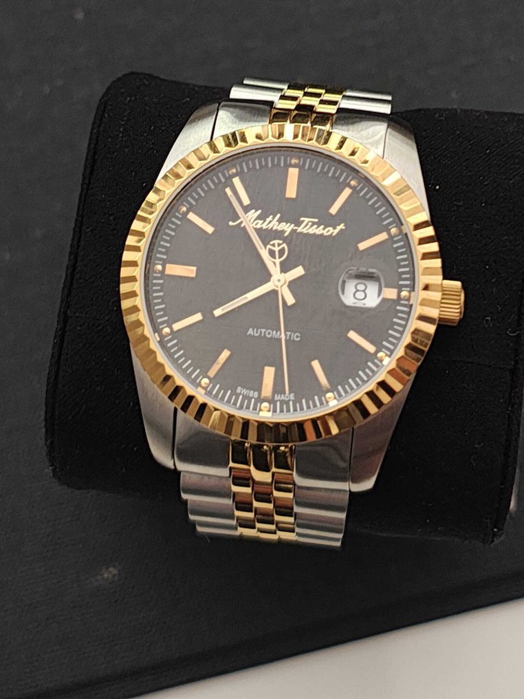 Mathey-Tissot - Automatic STP 1-11 Caliber - Cyclops Loupe - Sun Bezel - Gold - New - No reserve price - Men - 2024 #2.1