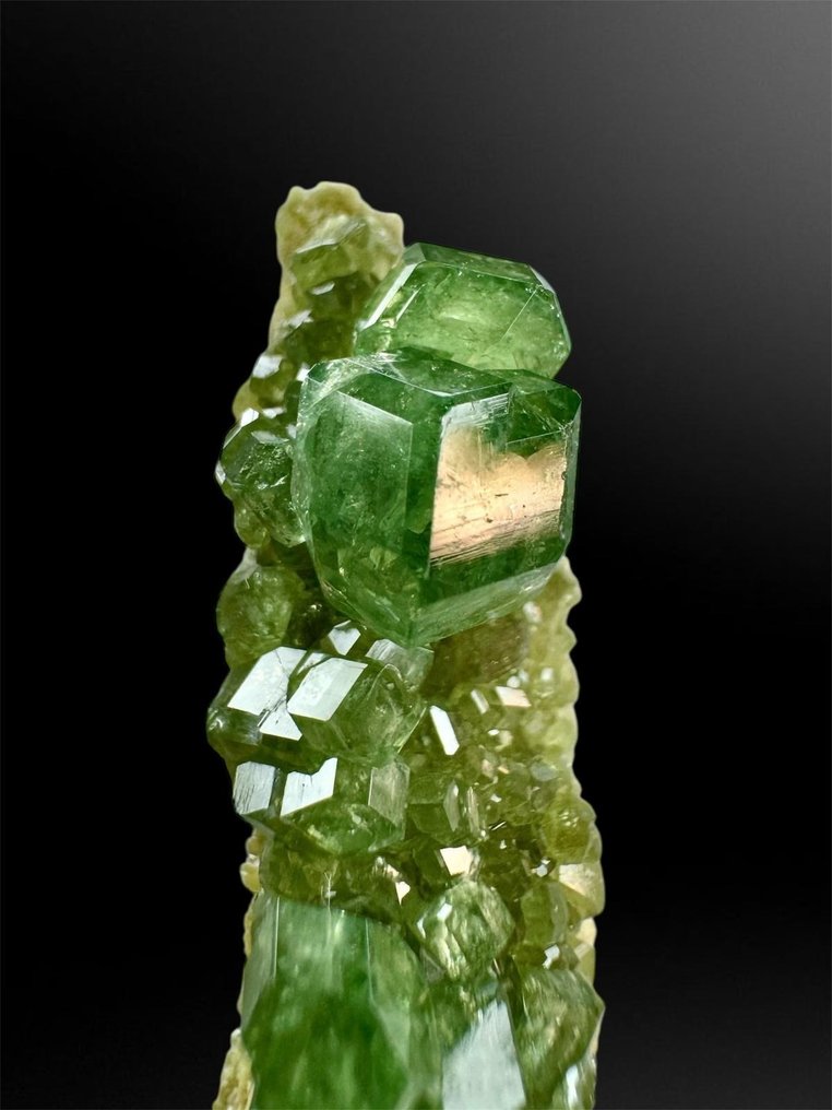 Granato Demantoide 礦物收藏 - 高度: 4.2 cm - 闊度: 2 cm- 14 g - (1) #2.1