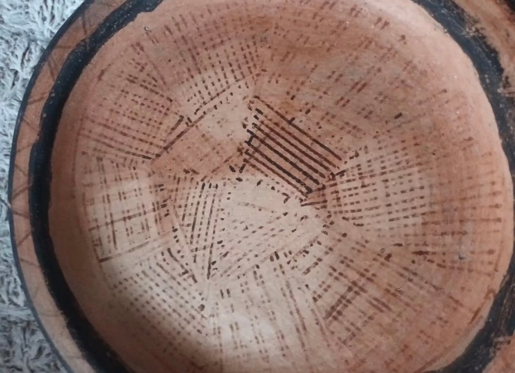 Πλατ Αμαζίγκ μεγάλες Καμπίλια Ντζερτζούρα φυλή Aït Smail. - Κεραμικό - Αλγερία - 20th century #2.1