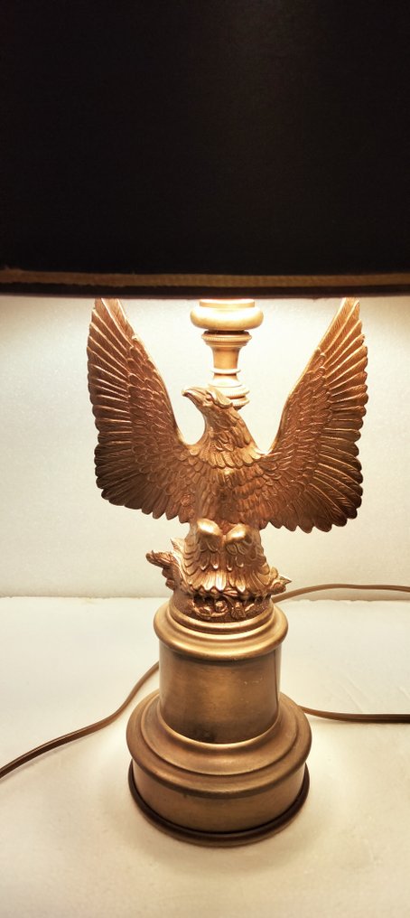 桌燈 - 铜制的鹰 - 青銅和黃銅 - 青铜鹰灯 #3.2