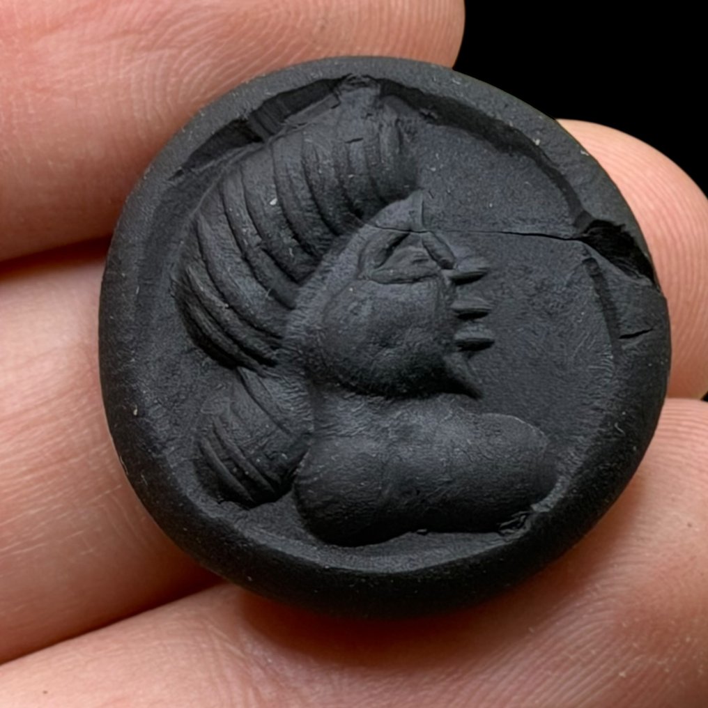 Αντίγραφο των Σασσανιδών. αιματίτης σφραγίδα βασιλικού ανάγλυφου - 2.5 cm (χωρίς τιμή ασφαλείας) #4.3