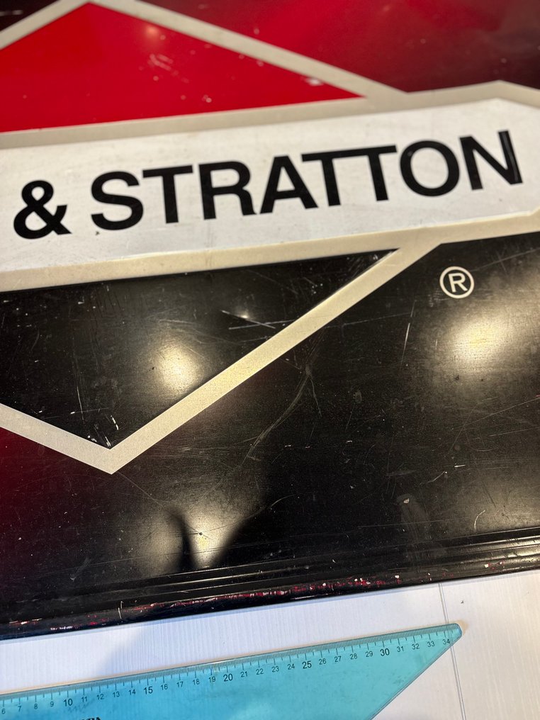 RARO 招牌标志 复古 BRIGGS & STRATTON 正品 官方经销商 60、70、80年代 - Briggs e Stratton - 廣告牌 (4) - 金屬 #1.0