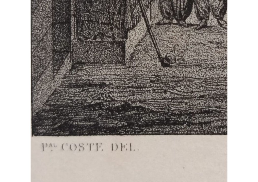 埃及 - 埃及开罗——《穆斯林清真寺开赛-贝外观》—— Pascal Coste（素描）—— 19世纪; Pascal Coste(1787-1879) - Arab Architecture or Cairo Monuments - 1821-1850 #4.3