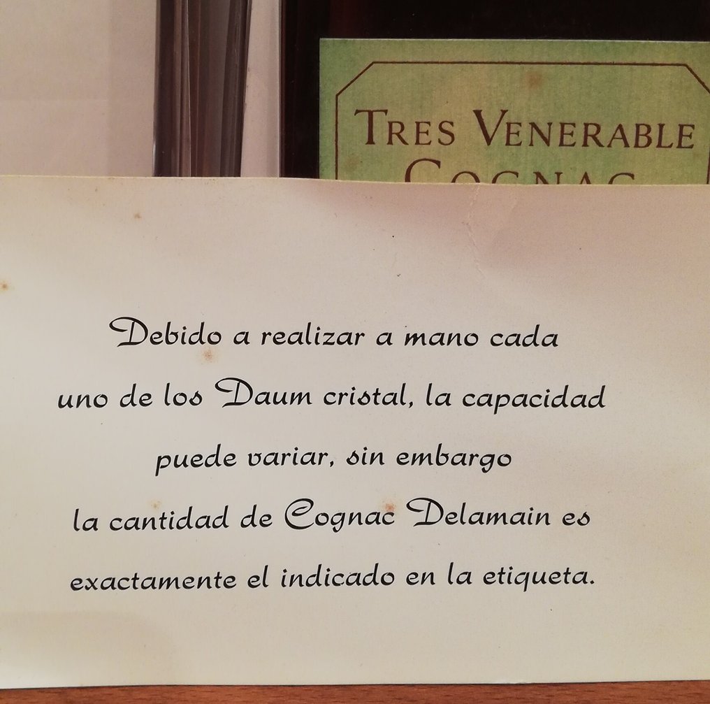 Delamain - Très Vénérable - Daum decanter  - b. Anni ‘80 - 70cl #4.3