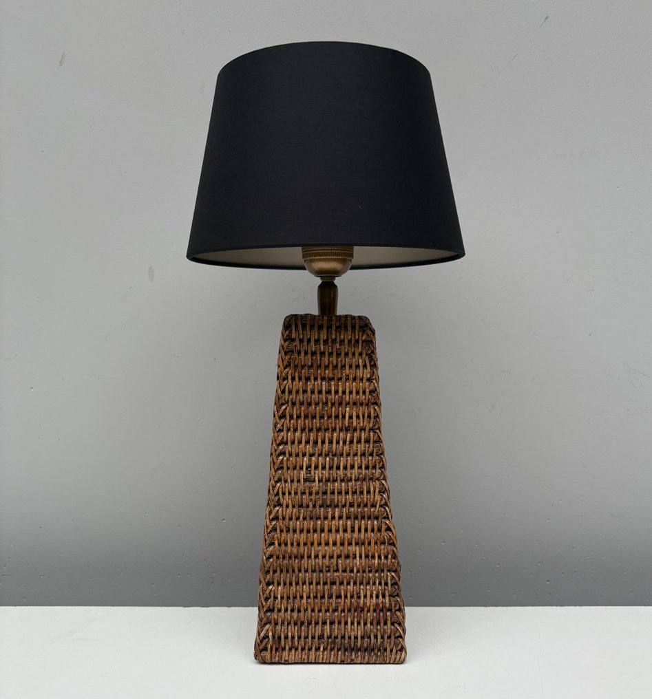 Επιτραπέζιο φωτιστικό - Rattan, Textile - Luxe πλεκτό φωτιστικό τραπεζιού #1.0
