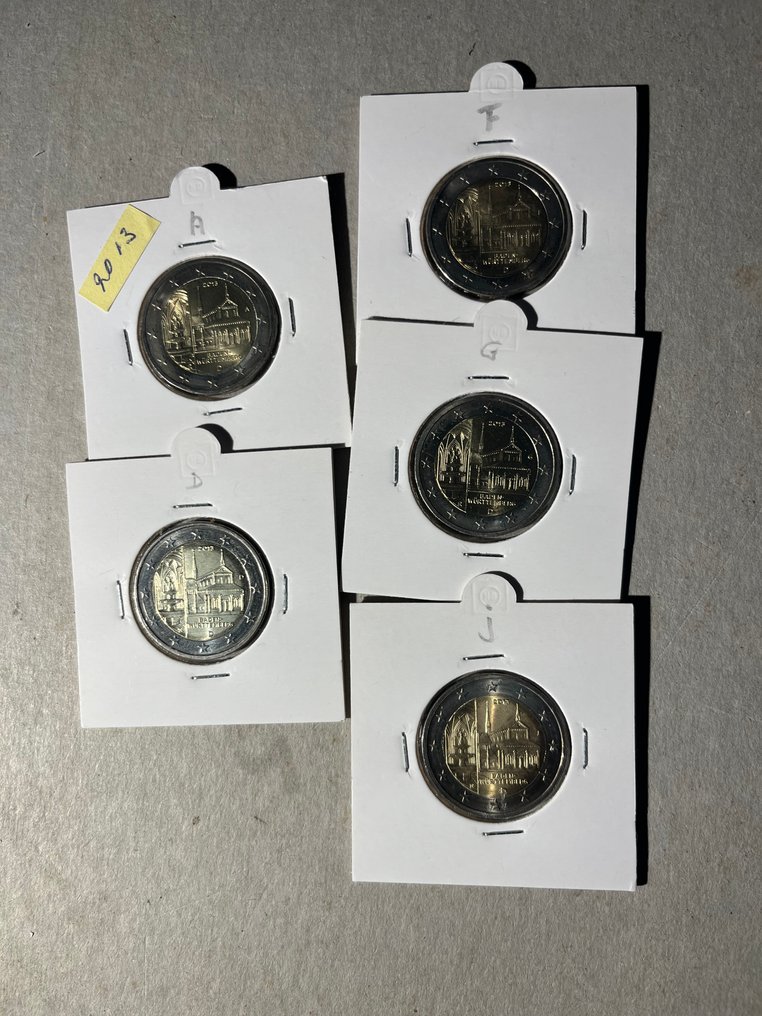 Németország. 2 Euro 2007/2021 (30 stuks)  (Nincs minimálár) #2.1