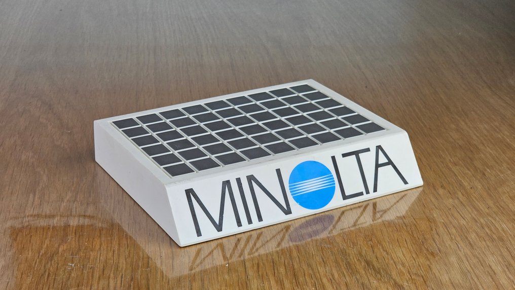 Minolta Dealer Display Block – Vintage Store Sign Aparat analogowy #1.0