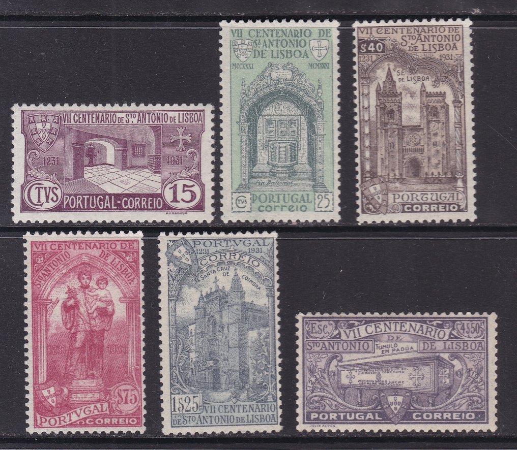 Portugal 1933 - San Antonio de Padua - Yvert 548/553 #1.0