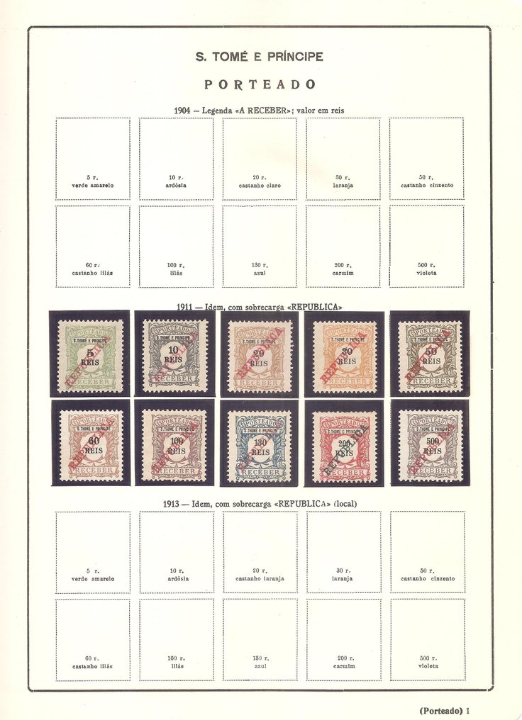 S.Tomé e Príncipe 1911/1952 - Collezione con BLOCO - Frutti Indigeni #4.3