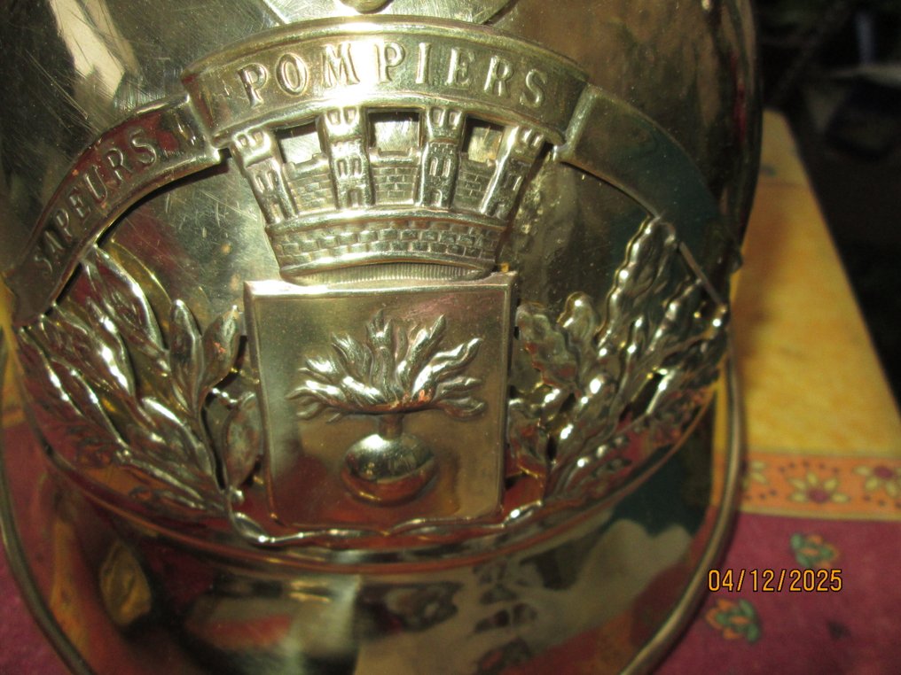France - firefighter - Military helmet - Superb firefighter helmet M1910 without a name. #1.0